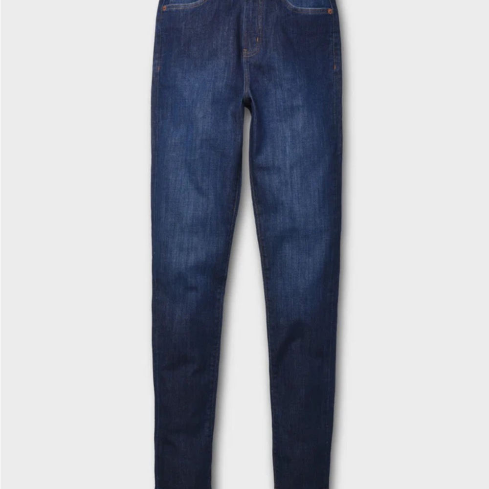 Performance Denim Highrise skinny in dark stone- DU/ER size 34/31